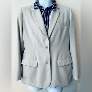 Elegant Laura Scott Light Green Women's Blazer Size 10, Excellent Condition